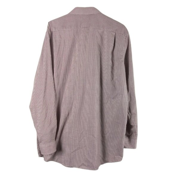 LL Bean Shirt Mens LT Red Micro Check Wrinkle Resistant Button Down Preppy - Picture 6 of 6